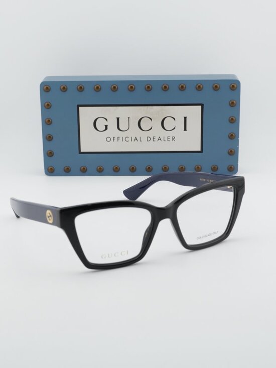 Gucci GG1715O 012 Women Cat Eye Eyeglasses 55mm - Black main image 12
